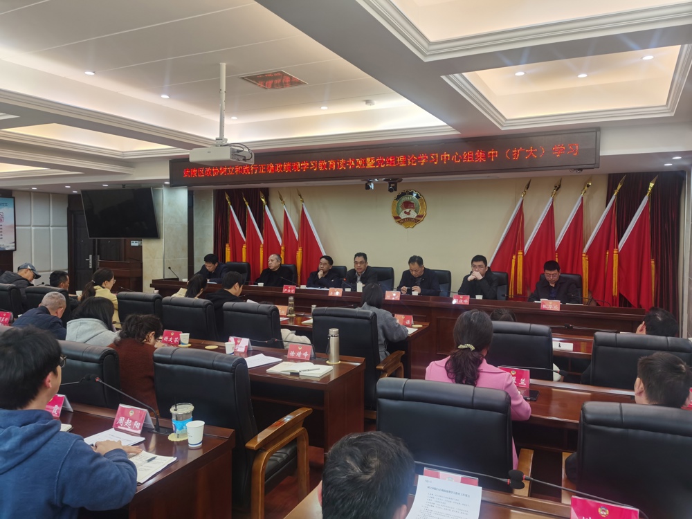 武陵区政协树立和践行正确政绩观学习教育读书班暨党组理论学习中心组集体（扩大）学习